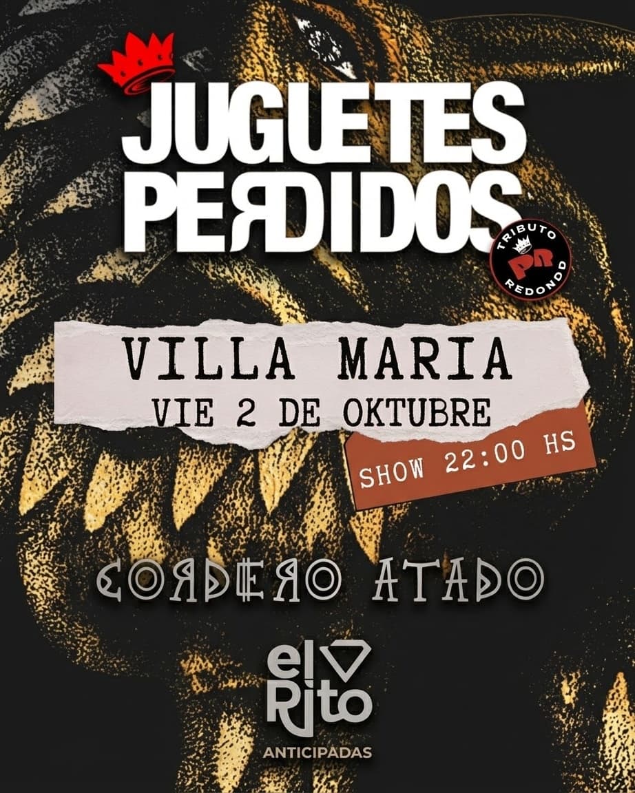 Flyer del evento Juguetes Perdidos en El Rito